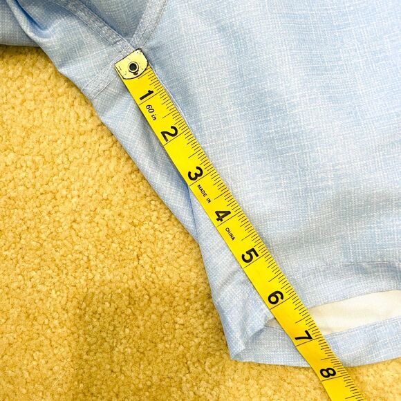 $125 Michael's NWT Men's Size XL Cyclist Liner Swim Trunks Solid Linen Blue Sky - Picture 7 of 7